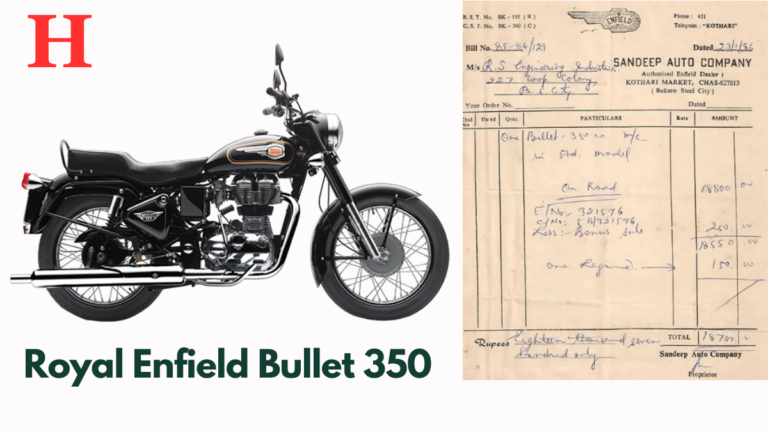 Royal Enfield Bullet 350 cost Rs 18,700 39 Years Ago, Check 1986 Bill