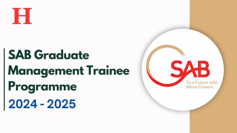 SAB Graduate Management Trainee Programme 2024/2025, Kickstart Your Future Now